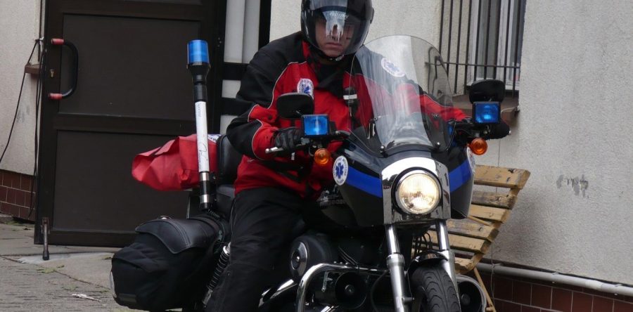 Motocykl ratunkowy P-19. Gdańsk.