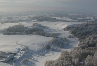 Zima z lotu śmigłowca – Suwałki i okolice